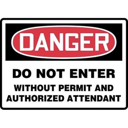 Accuform OSHA DANGER SAFETY SIGN CONFINED MCSP141XT MCSP141XT